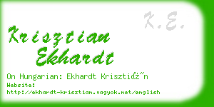 krisztian ekhardt business card